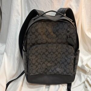 Coach Gray Signature Men's Backpack